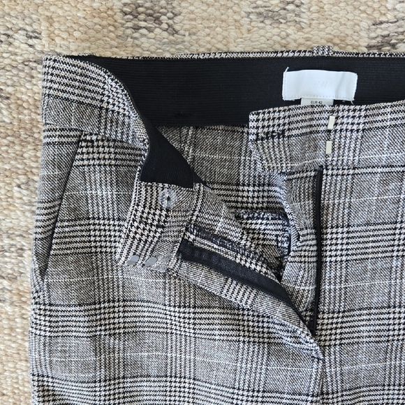 H&M Black and White Plaid Ankle Pants - Picture 3 of 4